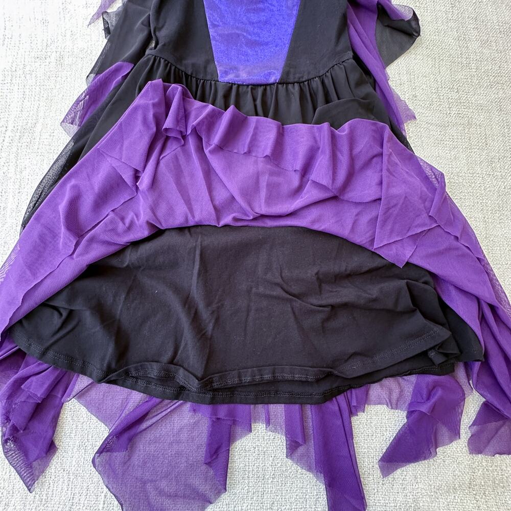 Placard Originals Black & Purple Dress with Removeable Wings EUC 10 - Picture 4 of 8
